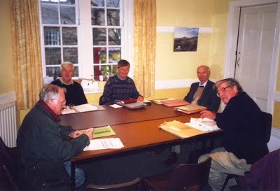 Members of the original Refurbishment Committee in a meeting.